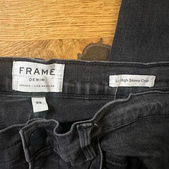 Frame le high skinny crop black 29 - Picture 4 of 6